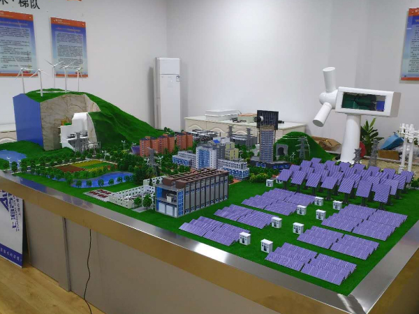 風光發電沙盤模型
